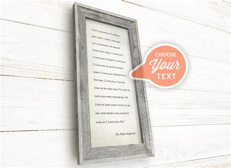 Framed Personalized Canvas Poem Long Poem Custom Poem Print Etsy