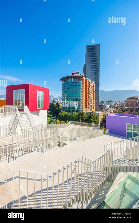 Albania Tirana The Pyramid A Former Brutalist Mausoleum Built In