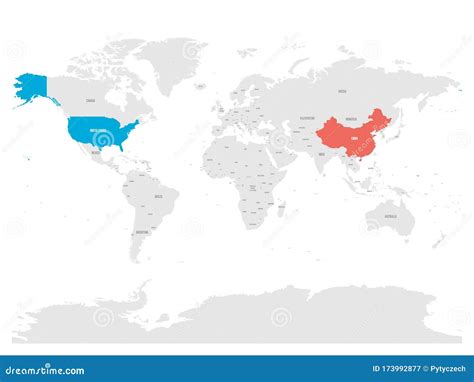 World Map With China | Map of Atlantic Ocean Area