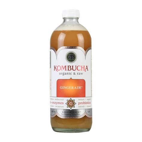 Gts Raw Kombucha Gingerade 48 Oz Instacart