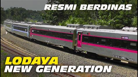 TRAINSET BARU KERETA API LODAYA NEW GENERATION Tampil Kiclong Dan Mewah