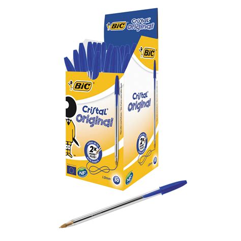 Bic Cristal Ball Pen Medium Blue 837360 Pack Of 50 Medisave Uk