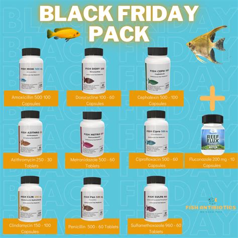 Black Friday Fish Antibiotics Pack │fish Antibiotics Kit Save On