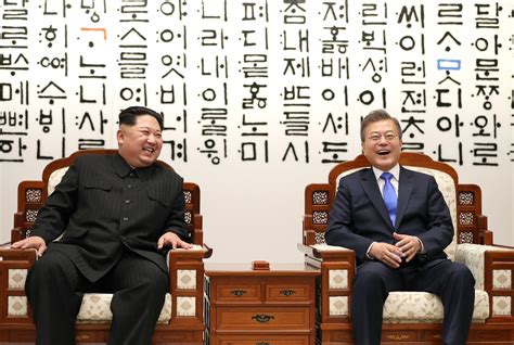 Kim Moon Pledge Denuclearization Of Peninsula And End To Korean War