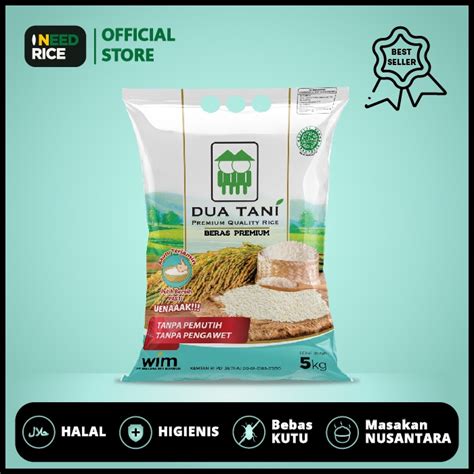 Jual Beras Dua Tani Premium Super Platinum 5kg Shopee Indonesia