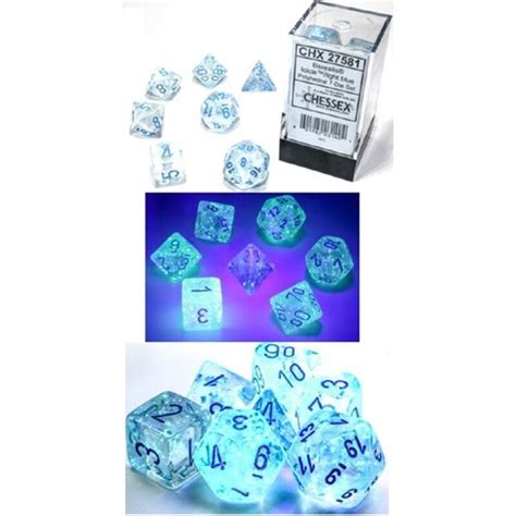 Borealis® Polyhedral Icicle™light Blue Luminary Set 7 Fantasywel 855