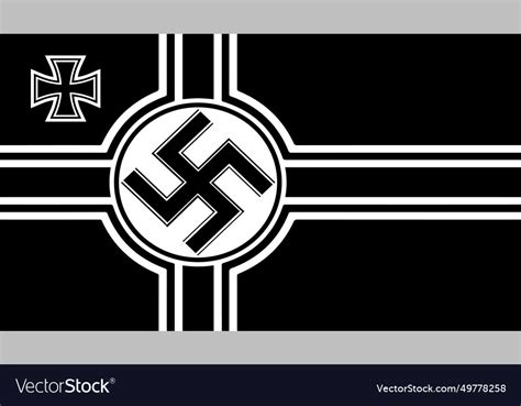Swastika Flag Black And White