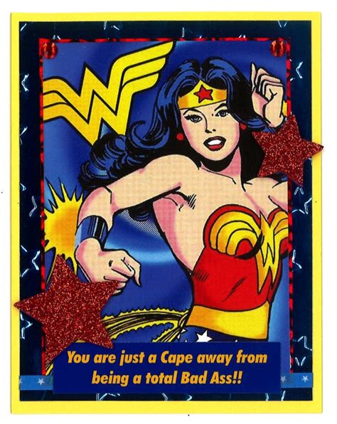 Wonder Woman Birthday Card Etsy