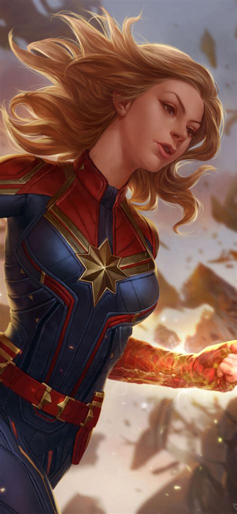 1125x2436 Captain Marvel Fantasy Art Iphone Xsiphone 10iphone X Hd 4k Wallpapersimages