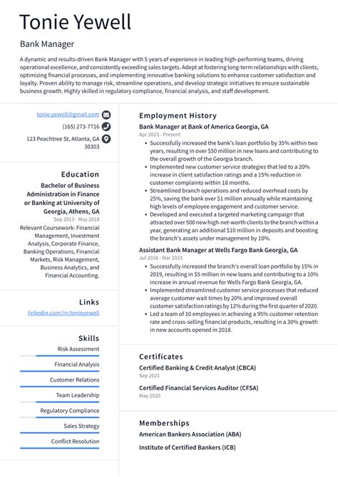 Top 18 Bank Manager Resume Objective Examples ResumeCat