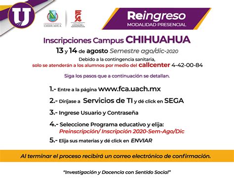 Chihuahua Presencial Agosto 2020 Facultad de Contaduría y