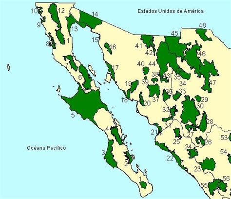 REGIONES TERRESTRES PRIORITARIAS DE MÉXICO MAPA