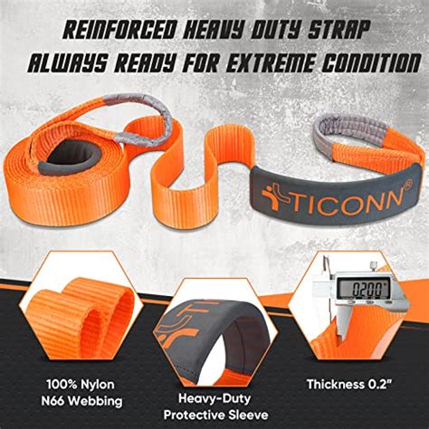 Ticonn X Recovery Tow Strap Break Strength Lbs Tested