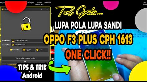 Tool Joss Gratis Cara Mengatasi Lupa Pola Oppo F Plus Cph