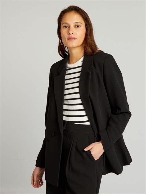 Veste De Tailleur Noir Kiabi