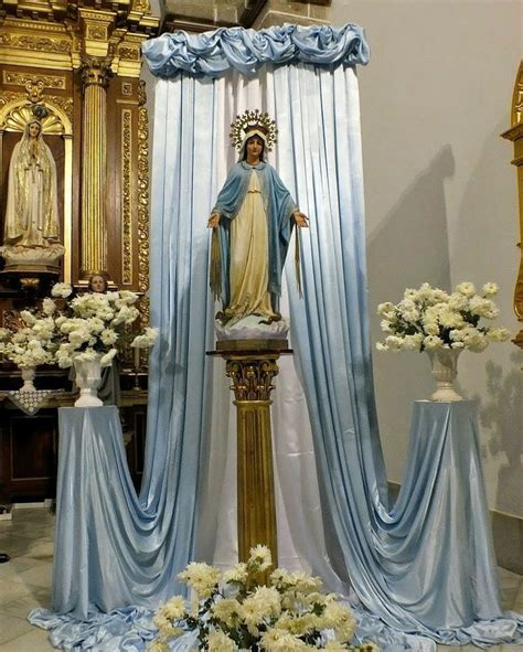 Virgen de la Medalla Milagrosa Decorações do altar da igreja