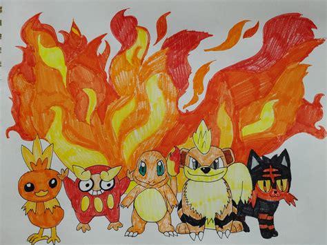 Fire Type Pokemon Fire Tutorial By Blackwolfstar15 On Deviantart