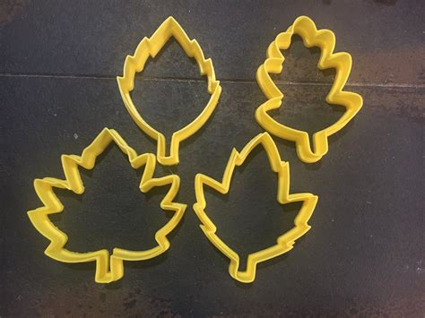 Fall Leaves Cookie Cutter Set Etsy