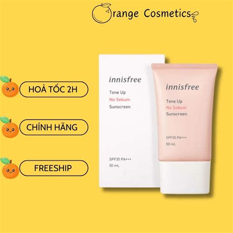 Innisfree Tone Up No Sebum Intensive Triple Shield Lasting Spf50