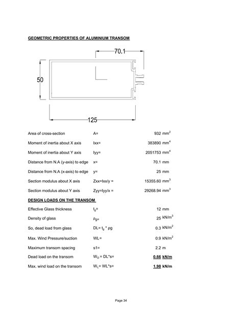 STRUCTURAL CALCULATION CURTAIN WALL SAMPLE DESIGN PDF