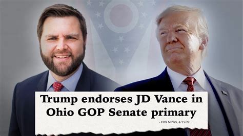 JD Vance Highlights Trump Endorsement With New TV Ad In Ohios GOP