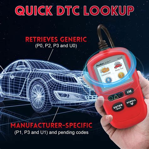 Autel Autolink AL329 OBD2 CAN OBD II Auto Code Reader Clear Diagnostic