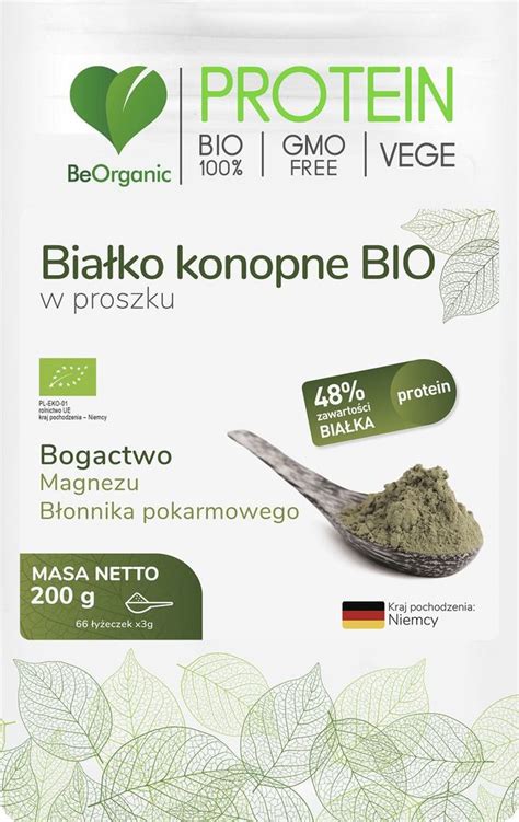 Beorganic Białko Konopne Bio W Proszku 200G Beorganic Magnez Błonnik