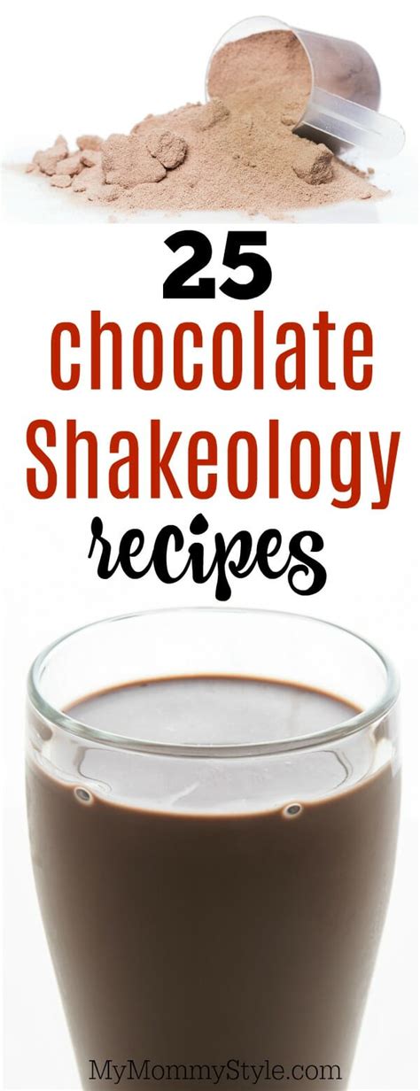 Chocolate Shakeology Recipes My Mommy Style