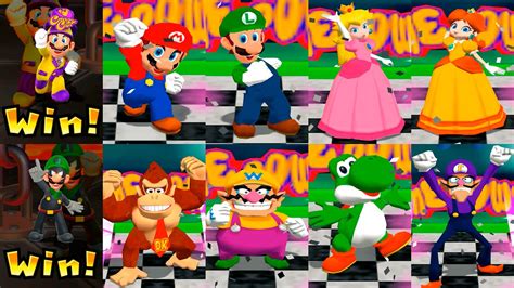 Mario Party 4 - All Characters Win Animation - YouTube