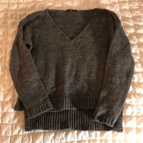 Brandy Melville Sweaters Barely Worn Grey Brandy Melville Knit Sweater Poshmark