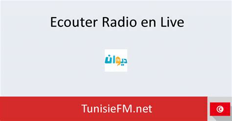 Diwan Fm Live Écoutez Radio Tunisie