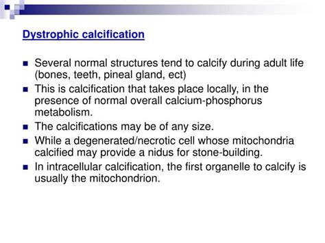 PPT - Pathologic Calcification PowerPoint Presentation - ID:3545884