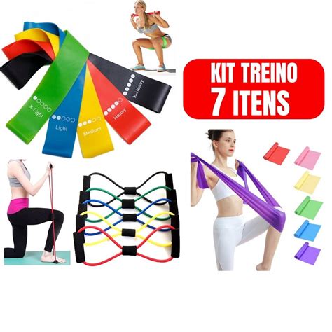 Kit Mini Band El Stico Extensor Exerc Cio Academia Treino Em Casa