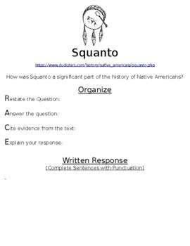 Squanto R A C E Online Writing Assignment W Article By Northeast Education