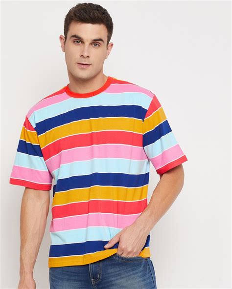 Buy Mens Multicolor Color Block T Shirt Online At Bewakoof