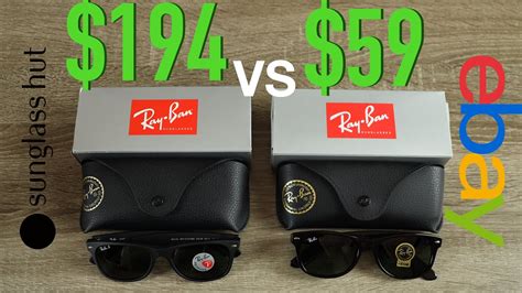 How To Spot Fake Ray Ban New Wayfarer Full Guide Sunglass Hut Vs Ebay