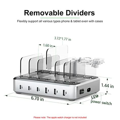 Charging Station For Multiple Devices Tycrali W Port Usb C