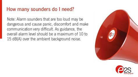 E2s Warning Signals Guide To Specifying Audible Signals