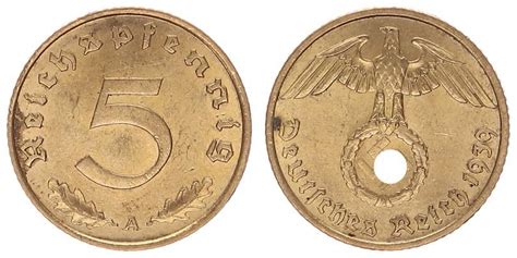 Deutschland Drittes Reich Drittes Reich 5 Pfennig 1939A Fast St MA