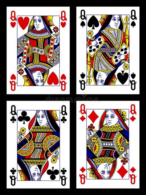 Playing cards - queens stock photo. Image of gambling - 22464514