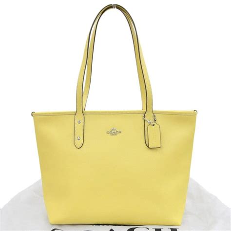 Others Bags Coach Coach Tote Bag Leather Yellow F58846 Poshmark