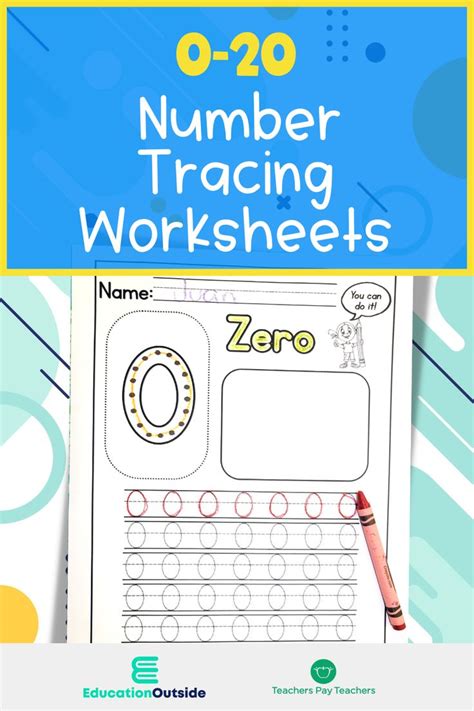 Our 0 20 Number Tracing Sheets Are Great For Number Recognition And