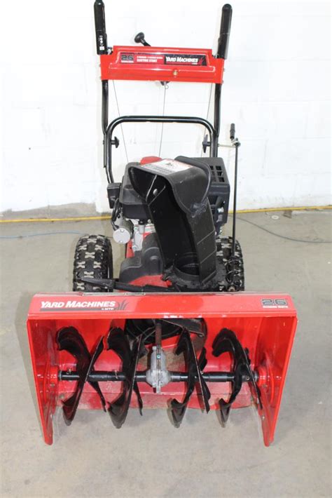 Mtd Yard Machines 26 Snowblower Property Room