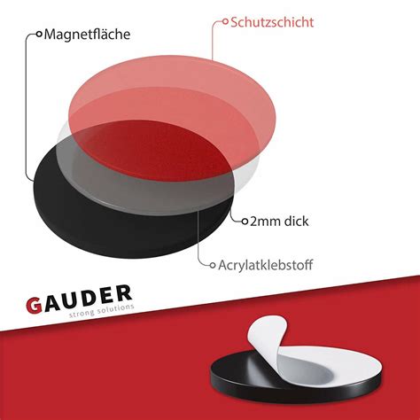 Gauder Magnetpl Ttchen Magnet Punkte Selbstklebend Quadrat Rund