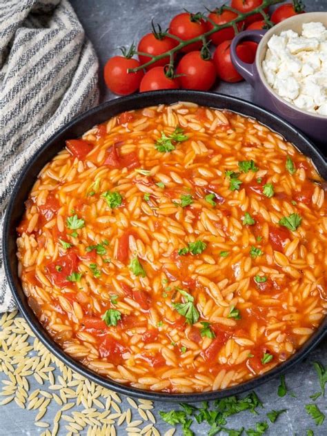 Manestra Greek Orzo With Tomato Sauce Skinny Spatula