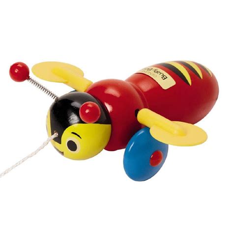 Buzzy Bee Wooden Pull Along The Warehouse Buzzy Bee Bee Toys Pull