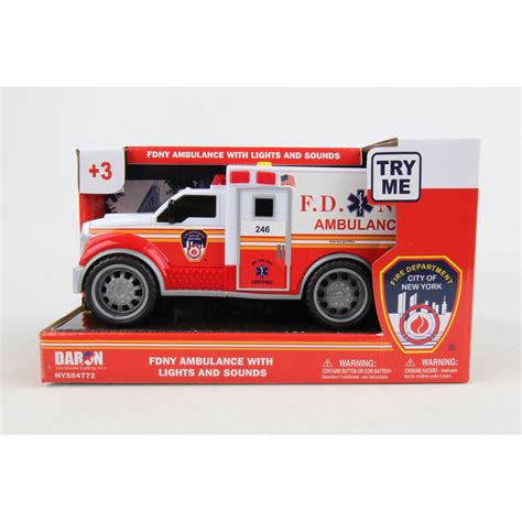 Fdny Ambulance W Lights Sound Daron Playwell Canada Toy Distributor