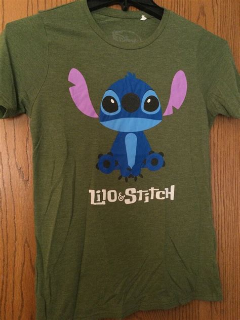 Lilo And Stitch Green Shirt M Disney Gem