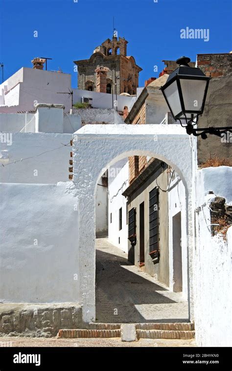 Whitewashed Buildings In Front Of The Iglesia De San Pedro St Peters