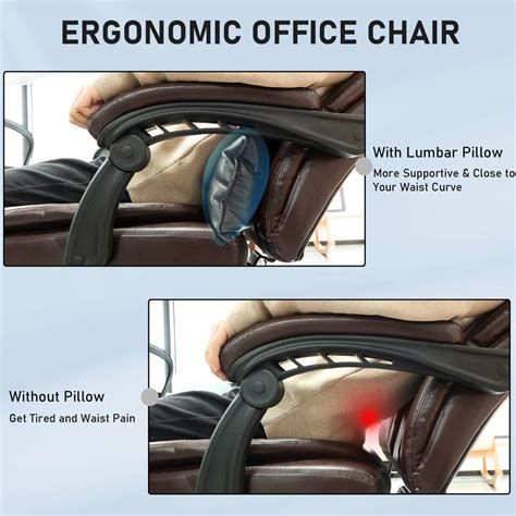 4 Point Ergonomic Massage Office Chair With Heating Reclining Backrest